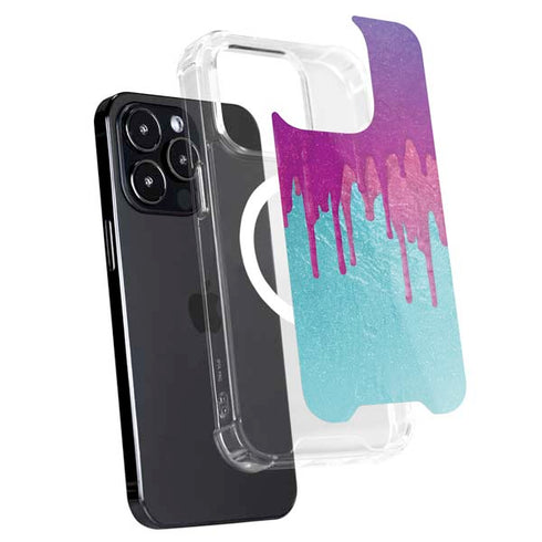 Paint Splatter Purple iPhone 13 Pro Max MagSafe Case