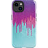 Paint Splatter Purple iPhone 15 Plus Impact Case