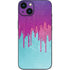 Paint Splatter Purple iPhone 15 Plus Skin