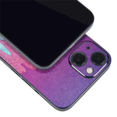 Paint Splatter Purple iPhone 14 Plus Skin