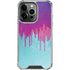 Paint Splatter Purple iPhone 14 Pro Clear Case