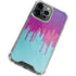 Paint Splatter Purple iPhone 15 Pro Clear Case