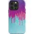 Paint Splatter Purple iPhone 15 Pro Impact Case