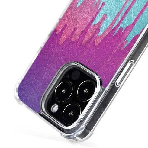 Paint Splatter Purple iPhone 15 Pro MagSafe Case
