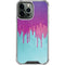 Paint Splatter Purple iPhone 15 Pro Max Clear Case