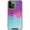 Paint Splatter Purple iPhone 14 Pro Max Clear Case