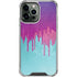 Paint Splatter Purple iPhone 14 Pro Max Clear Case