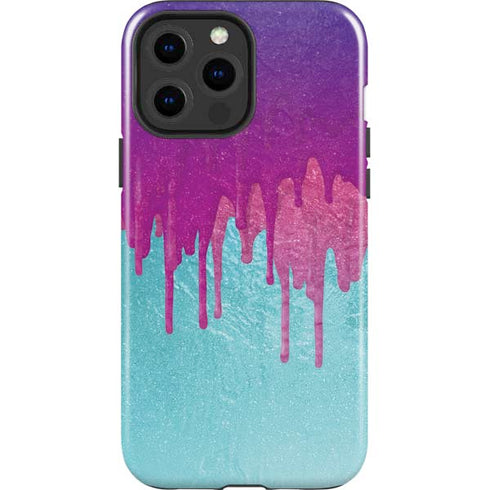 Paint Splatter Purple iPhone 14 Pro Max Impact Case