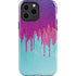 Paint Splatter Purple iPhone 14 Pro Max Impact Case