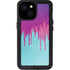 Paint Splatter Purple iPhone 15 Waterproof Case