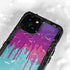Paint Splatter Purple iPhone 15 Waterproof Case