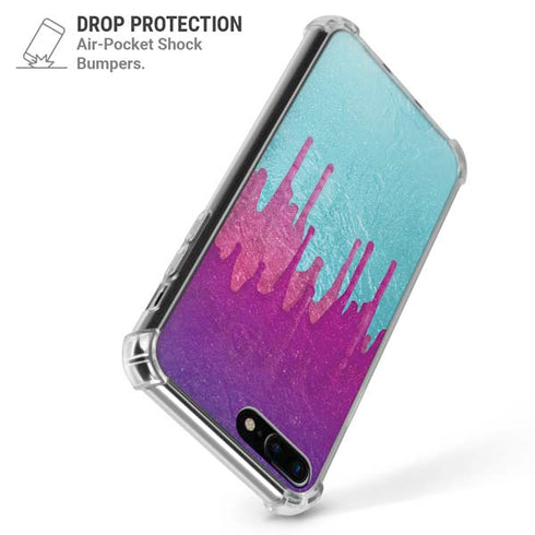 Paint Splatter Purple iPhone 7/8 Plus Clear Case