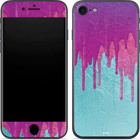 Paint Splatter Purple iPhone 7 Skin
