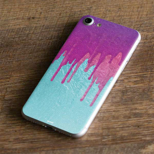Paint Splatter Purple iPhone 7 Skin