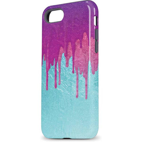 Paint Splatter Purple iPhone 8 Pro Case