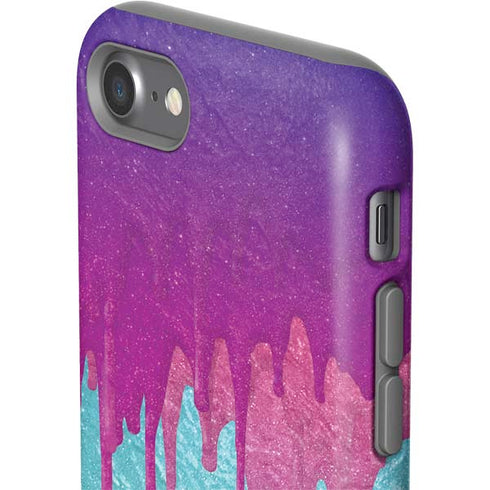 Paint Splatter Purple iPhone SE (2nd & 3rd Gen) Pro Case
