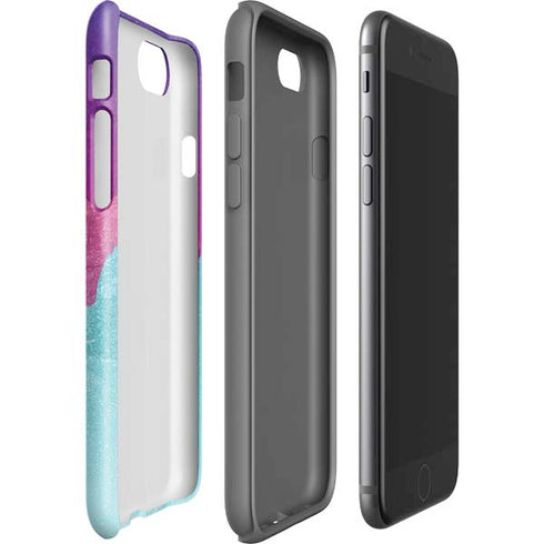 Paint Splatter Purple iPhone SE (2nd & 3rd Gen) Pro Case