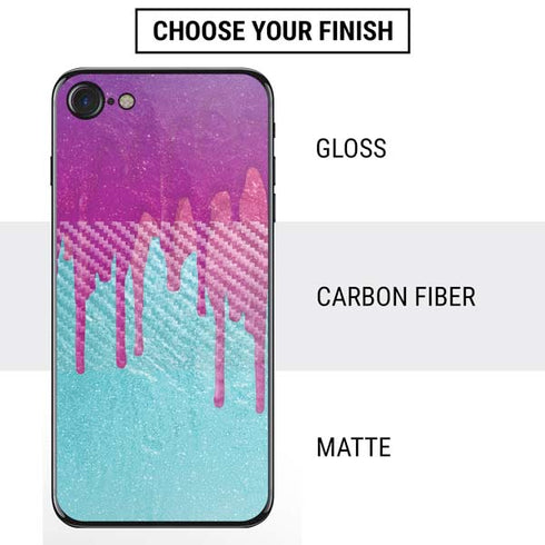 Paint Splatter Purple iPhone SE (2nd & 3rd Gen) Skin