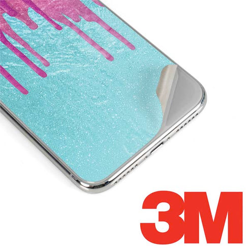Paint Splatter Purple iPhone X Skin