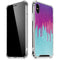 Paint Splatter Purple iPhone XS Max Clear Case