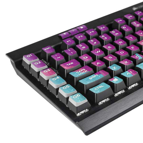 Paint Splatter Purple K95 RGB PLATINUM Mechanical Gaming Keyboard Skin