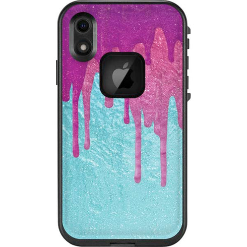 Paint Splatter Purple LifeProof Fre iPhone Skin