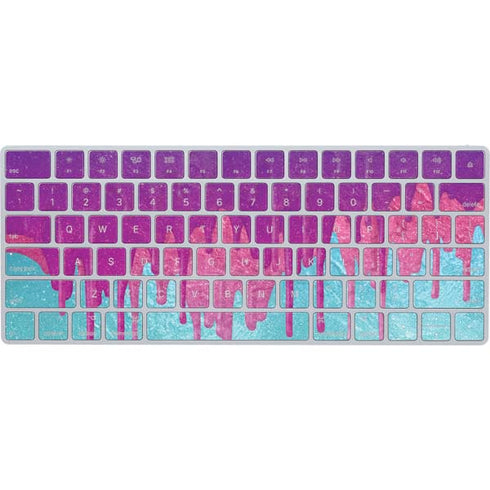 Paint Splatter Purple Magic Keyboard Skin