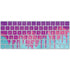 Paint Splatter Purple Magic Keyboard Skin