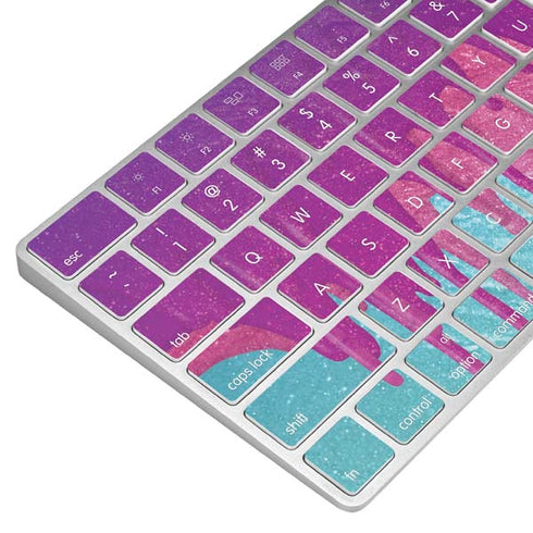 Paint Splatter Purple Magic Keyboard Skin