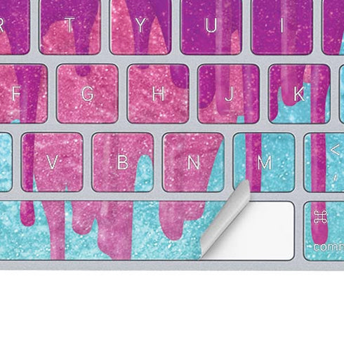 Paint Splatter Purple Magic Keyboard Skin