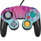 Paint Splatter Purple Nintendo GameCube Controller Skin