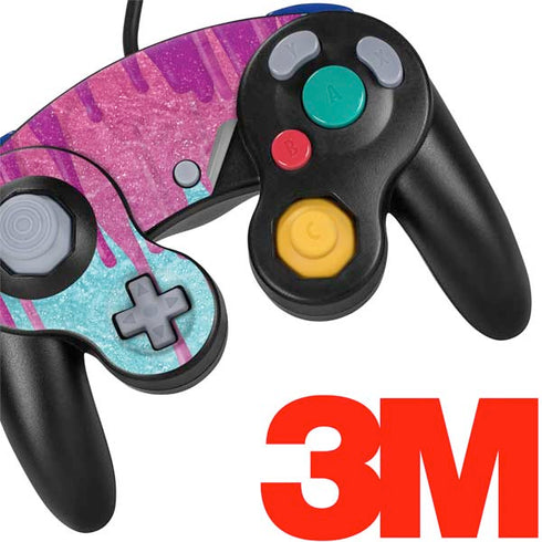 Paint Splatter Purple Nintendo GameCube Controller Skin