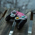 Paint Splatter Purple Nintendo GameCube Controller Skin