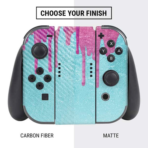 Paint Splatter Purple Nintendo Switch Bundle Skin