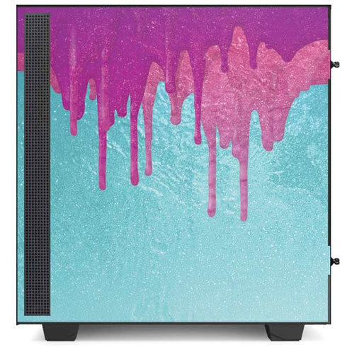 Paint Splatter Purple NZXT H510 Compact ATX Mid-Tower Case Skin