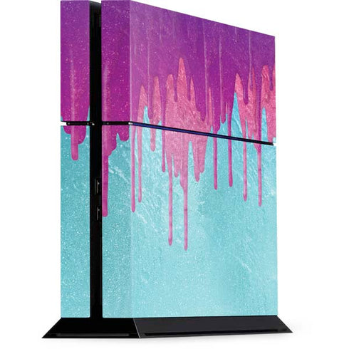 Paint Splatter Purple PS4 Console Skin