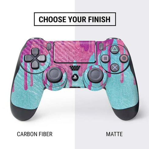 Paint Splatter Purple PS4 Controller Skin