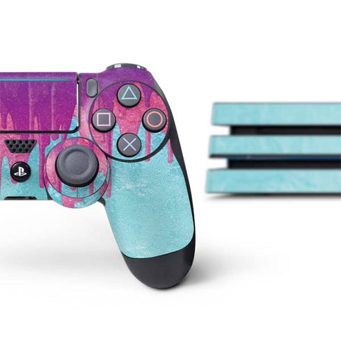 Paint Splatter Purple PS4 Pro Bundle Skin