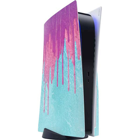Paint Splatter Purple PS5 Console Skin