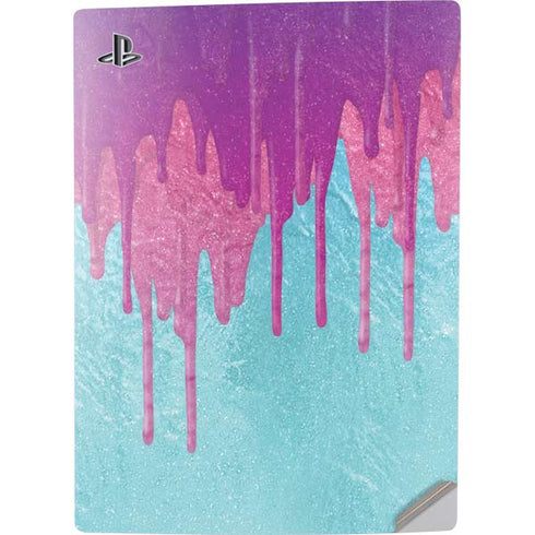 Paint Splatter Purple PS5 Digital Edition Console Skin
