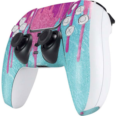 Paint Splatter Purple PS5 Controller Skin