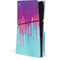 Paint Splatter Purple PS5 Slim Disk Console Skin