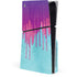 Paint Splatter Purple PS5 Slim Disk Console Skin