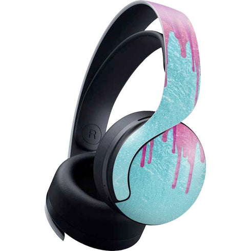 Paint Splatter Purple PULSE 3D Wireless Headset for PS5 Skin