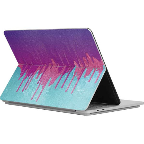 Paint Splatter Purple Surface Laptop Studio Skin
