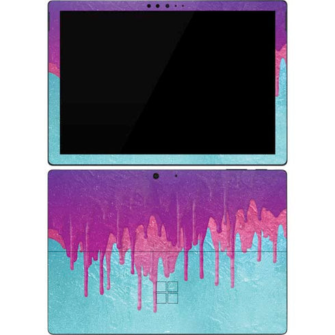 Paint Splatter Purple Surface Pro 7 Skin
