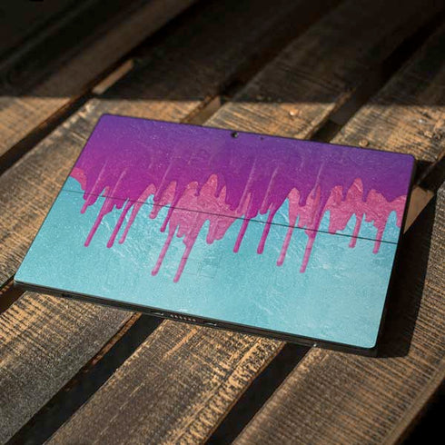 Paint Splatter Purple Surface Pro 7 Skin
