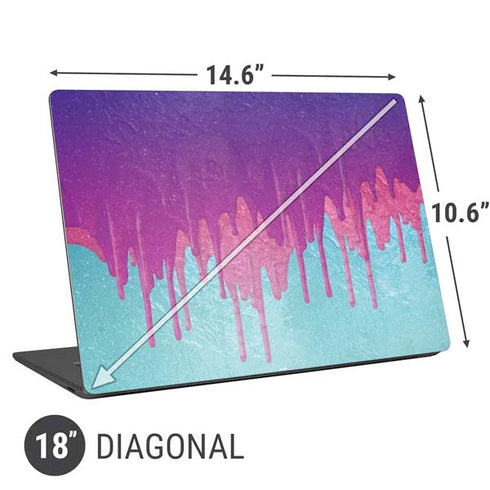 Paint Splatter Purple Universal Laptop 18in (14.6 x 10.6in) Skin