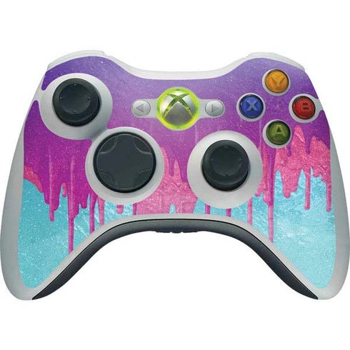Paint Splatter Purple Xbox 360 Wireless Controller Skin