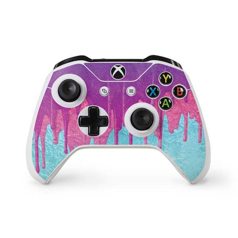 Paint Splatter Purple Xbox One S Controller Skin
